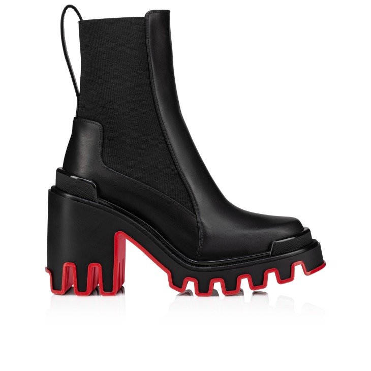 Marchacroche Duna Bottines 95 mm Cuir de veau Noir Femme Christian Louboutin France
