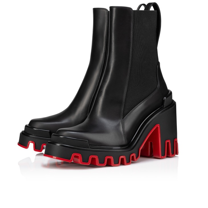 Marchacroche Duna 95 mm Low Boots Calf leather Black Women Christian Louboutin Germany