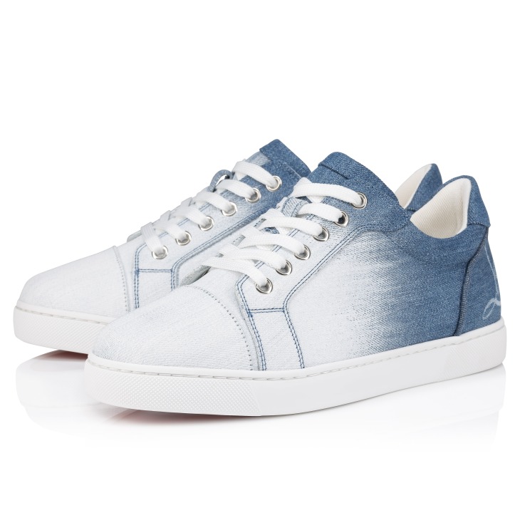 Fun Vieira Sneakers Denim brushed effect Denim Women Christian Louboutin Portugal