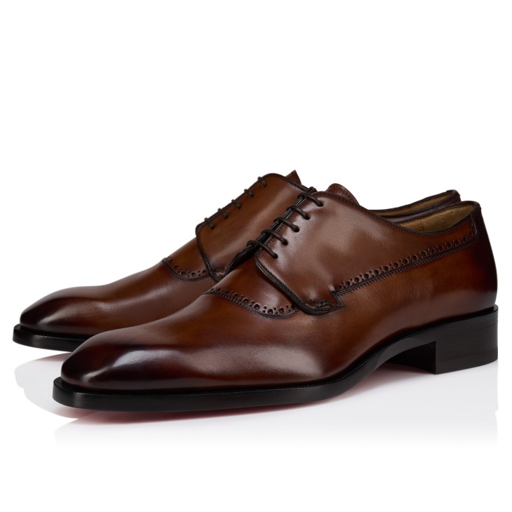 Sartoby - Derbies - Patinated calf leather - Havane - Men  display picture 2
