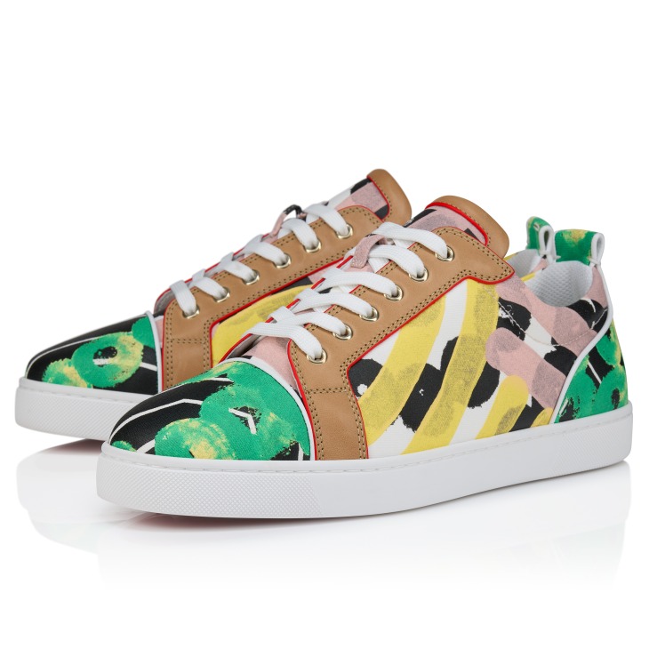 Christian Louboutinスニーカー Louis Junior Gaagal キャンバス Louis Junior Spikes - Sneakers - Gaagal coated canvas
