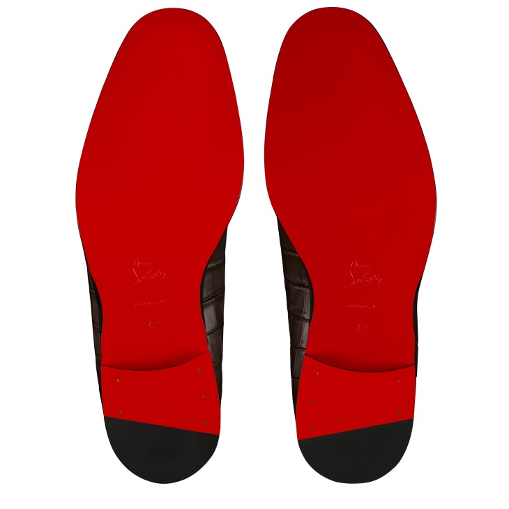 Chambelimoc - Loafers - Crocodile embossed patinated calf leather