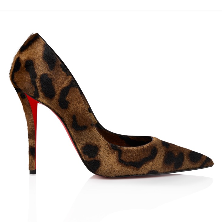 Miss Z - 100 mm Pumps - 'Bengali' printed hairy calf leather and