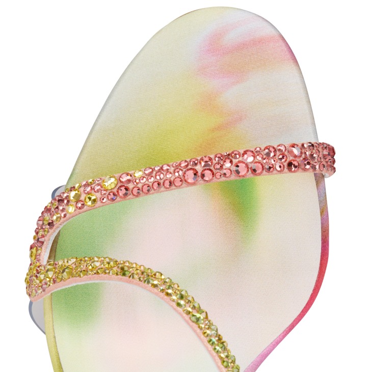 Rosa Z Strass Botanica - 100 mm Sandalen - Botanica-Print