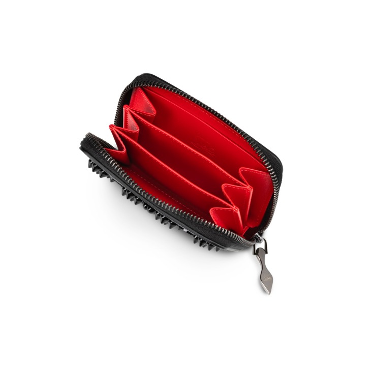 Panettone Coin purse Calf leather and spikes Loubinthesky Black Christian Louboutin United Kingdom