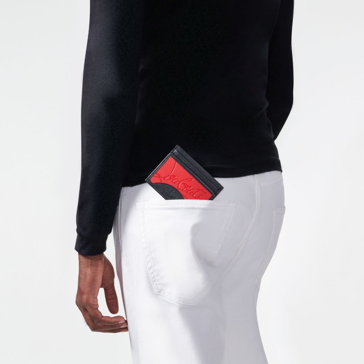 Kios Card holder Calf leather and rubber Black Christian Louboutin Germany