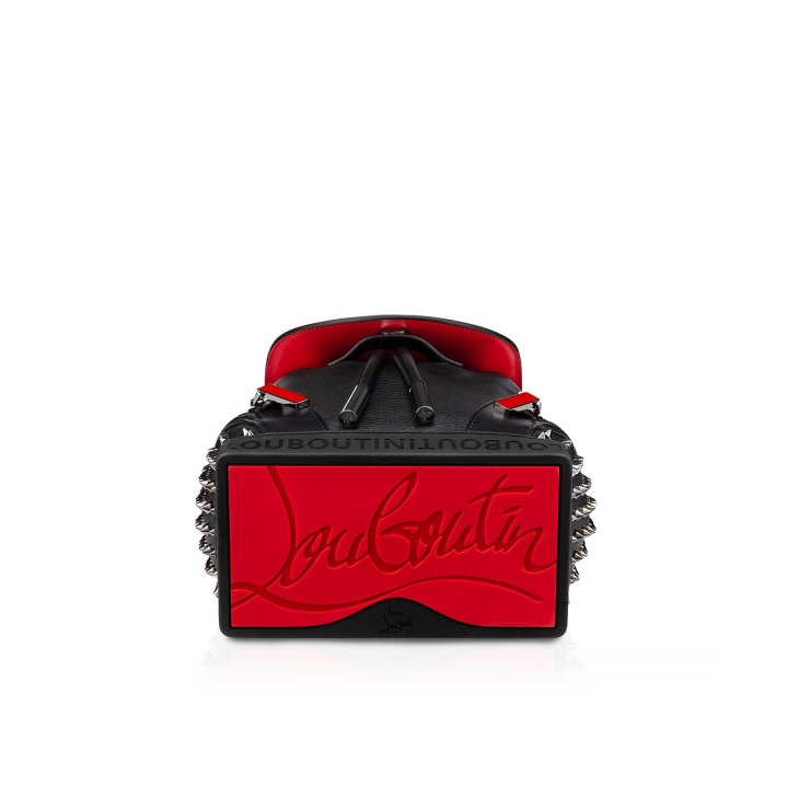 Explorafunk small Backpack Calf leather and spikes Black Christian Louboutin Switzerland