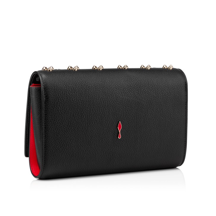 Paloma Clutch Grained calf leather and gold spikes Loubinthesky Black Christian Louboutin Ireland