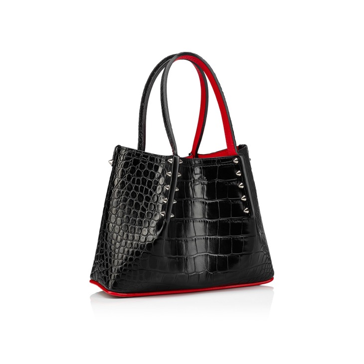 Cabarock mini Tote bag Aligator embossed calf leather Black Christian Louboutin Finland