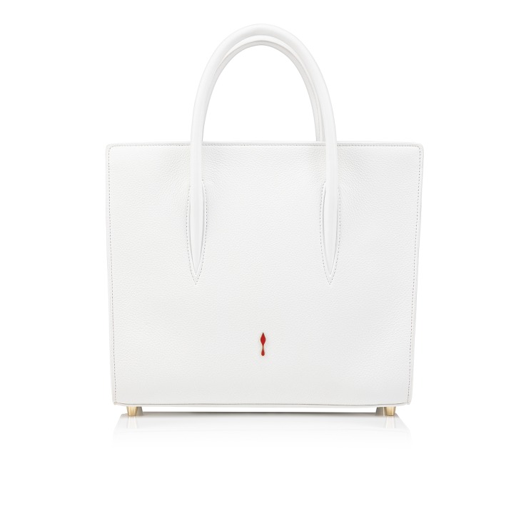 Paloma medium Top handle bag Grained calf leather and spikes Loubinthesky Bianco Christian Louboutin United Kingdom