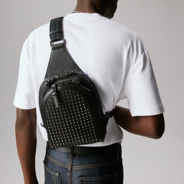 Louboutin black studded bag top