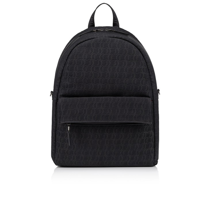 Zip N Flap - Backpack - Jacquard monogram CL - Black - Christian 