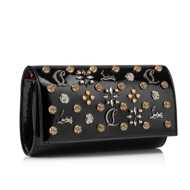 Paloma Wallet on chain Patent leather Vog Black Christian Louboutin Italy