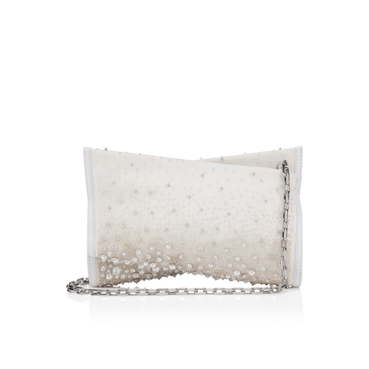Loubitwist - Clutch - Crepe satin, pearls and strass