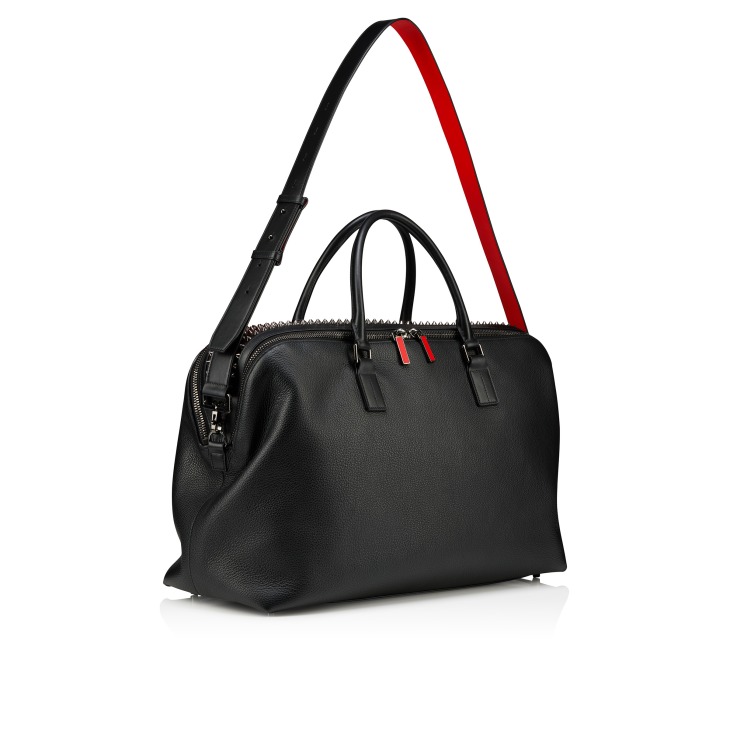 Funky - Duffle bag - Grained calf leather and spikes - Black