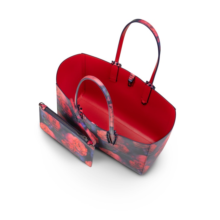 Cabata Small Tote bag Soft Roses printed calf leather Multicolor Christian Louboutin Finland