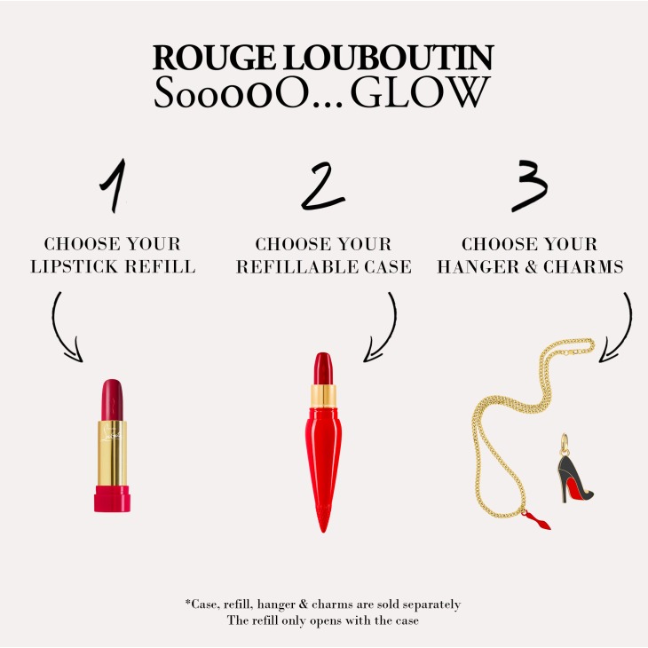 Rouge Louboutin SooooO Glow Charm Pensee verte pour rouge a levres Christian Louboutin France