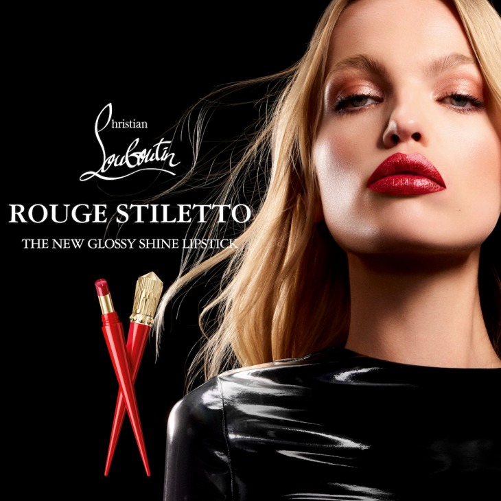 Rouge Stiletto Glossy Shine Shine Lipstick Rouge Louboutin 001S Christian Louboutin Italy