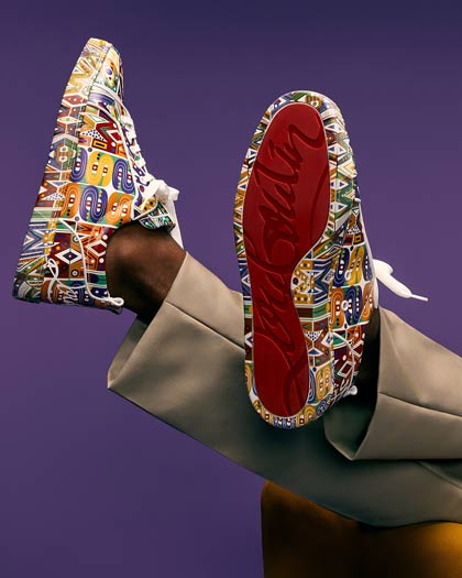 Fun Louis Junior - Sneakers - Wamims printed calf leather - Multicolor - Men