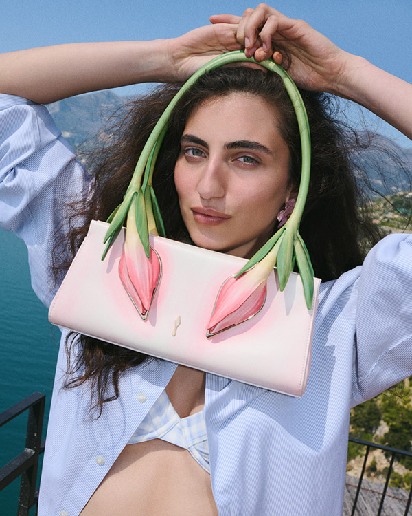 Loubi54 - Clutch - Patent calf leather - Blush - Christian