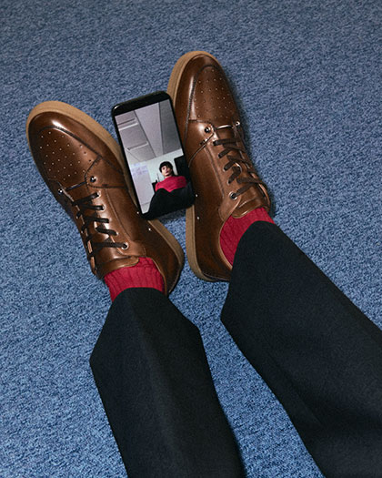 The selection of shoes for men