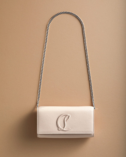 By My Side - Chain wallet - Grained calf leather - Leche